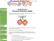 Tablet Screenshot of personal-nutrition-guide.com